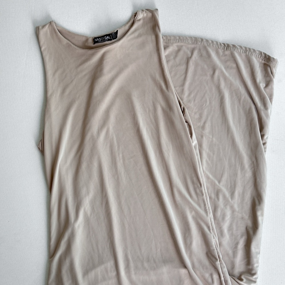 Nasty Gal Maxi Tan Dress